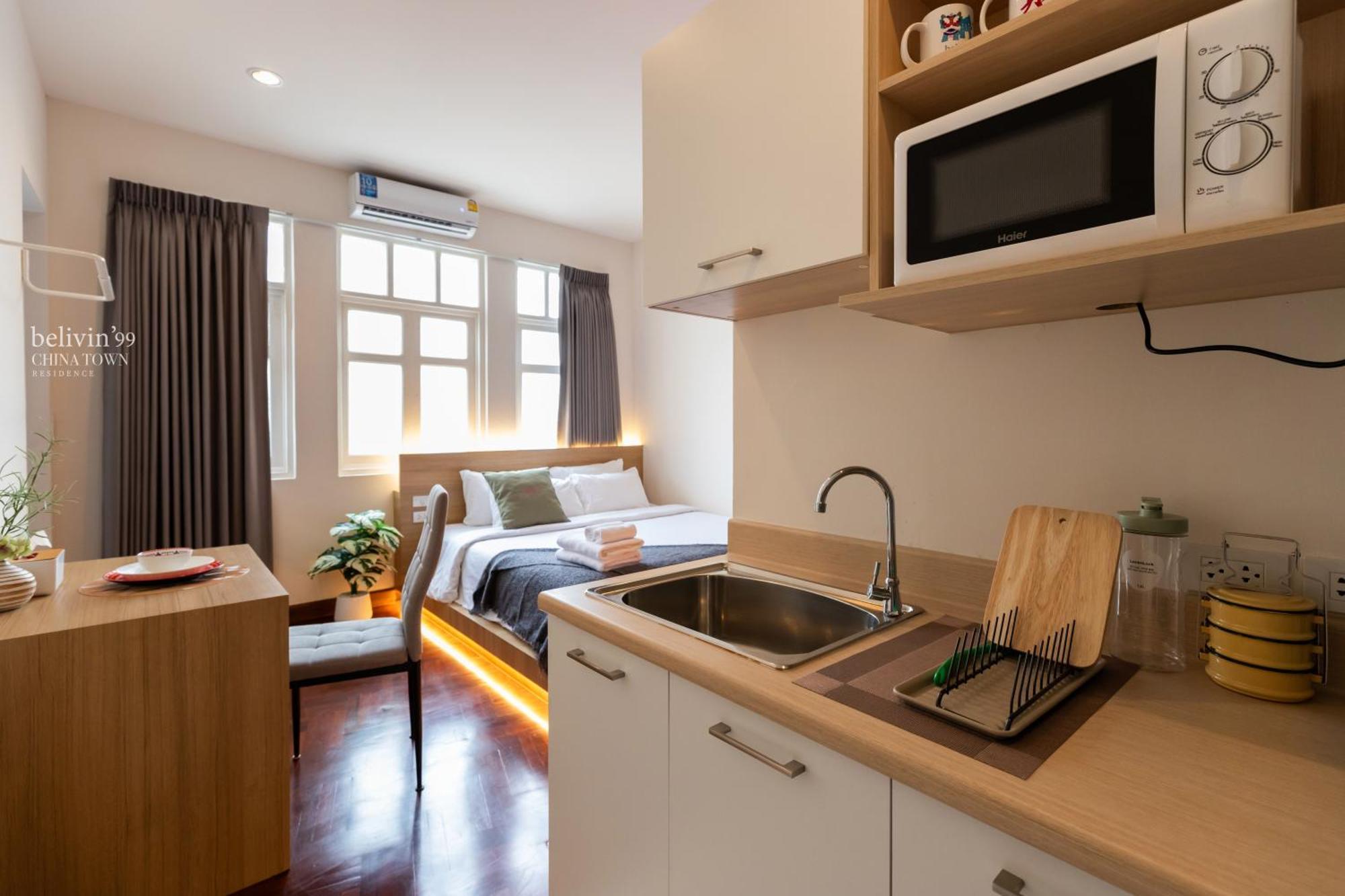 Belivin99 Residence Chinatown Бангкок Номер фото